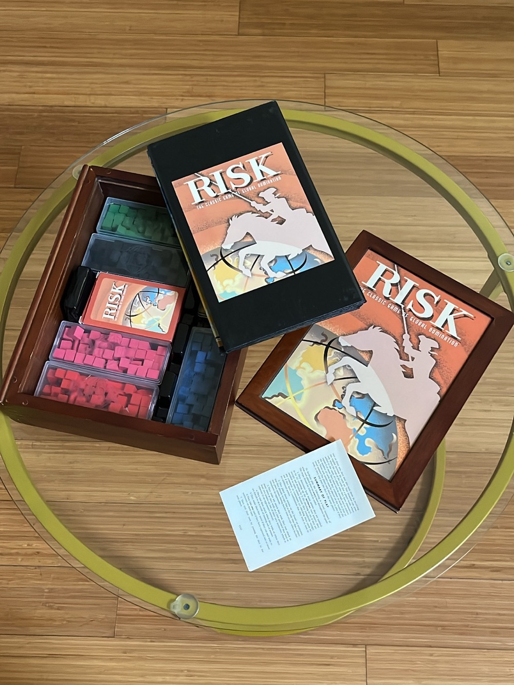 RISK Vintage Game Collection Wooden Book Box Parker Brothers 1959 Edition